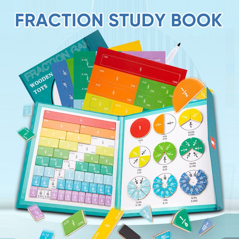 Montessori Educational Book Fraction Graph For Children