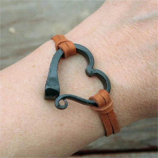 Handmade Love Horseshoe Nail Bracelet