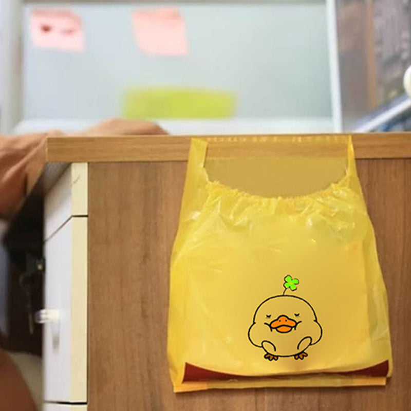 Cute Duck Portable Garbage Bag