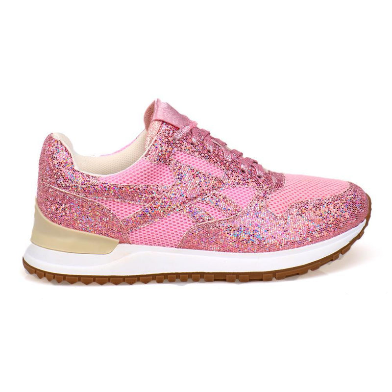 Solid Color Crystal Sparkle Sneakers
