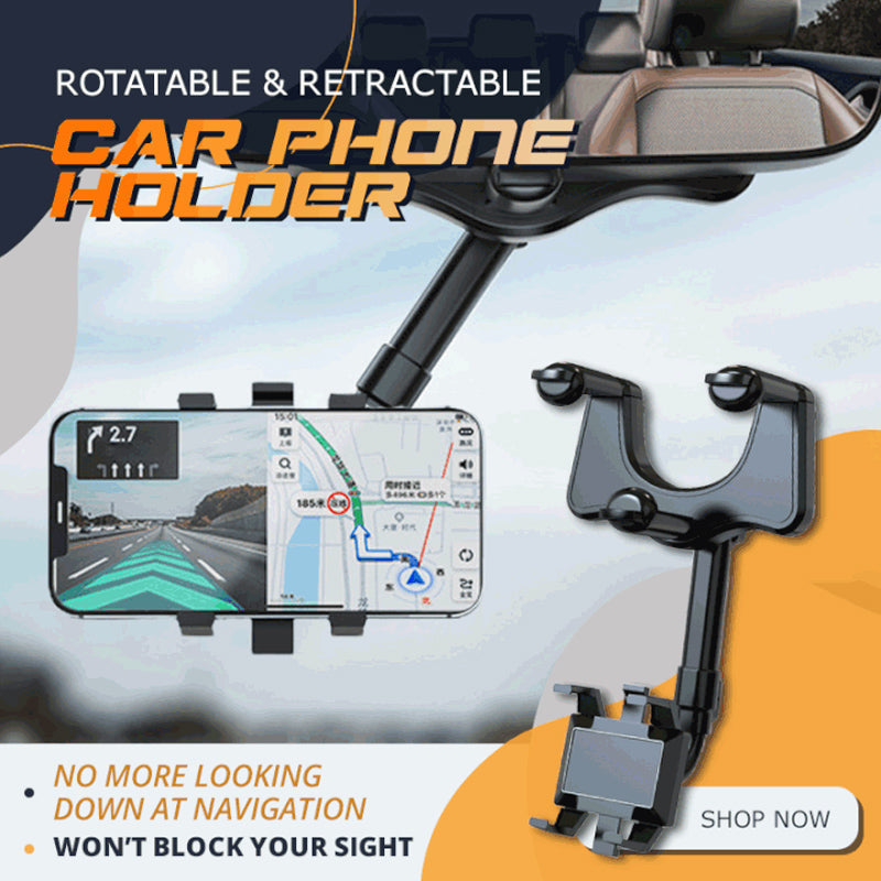 Mallfun Rotatable And Retractable Car Phone Holder