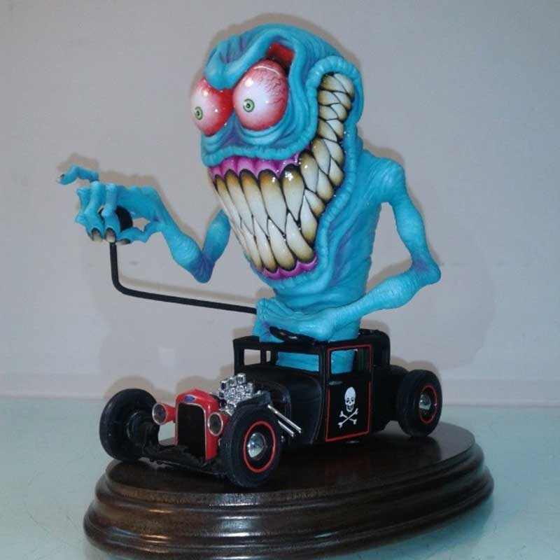 Angry Big Mouth Monster Statue