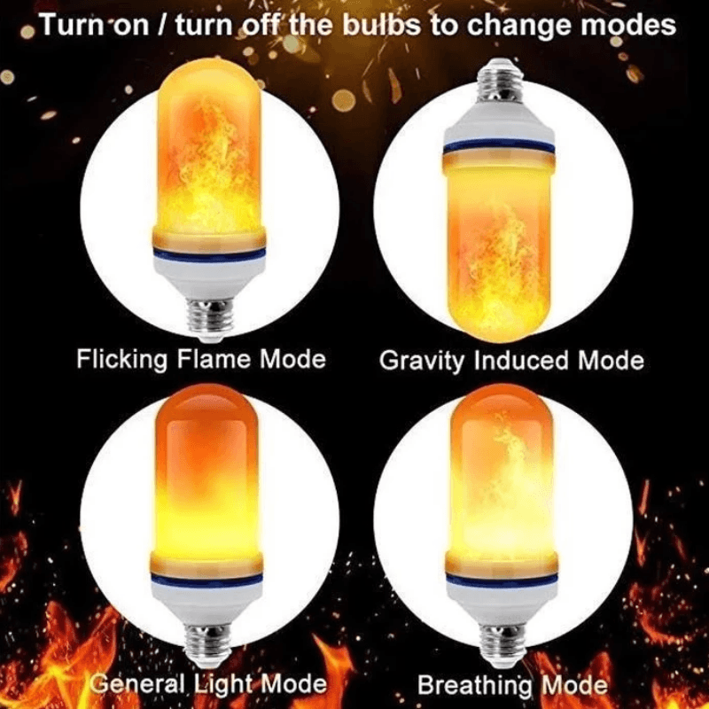 LED Gravity Effect Fire Light