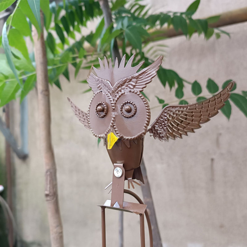 Outdoor Metal Owls Decoration