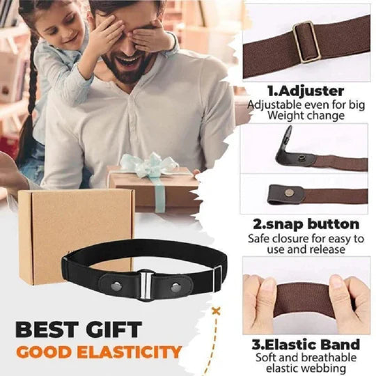 Buckle-free Invisible Elastic Waist Belts for Adults & Children