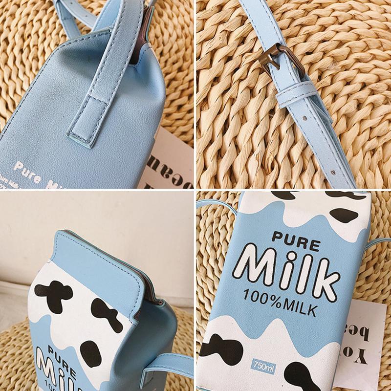 Lifepigment™ Cute Milk Box Crossbody Bag / Casual Phone Purse